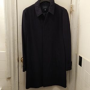Lands' Ends Men's Wool Topcoat Navy